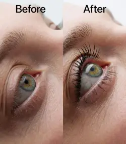 Castor oil before and after