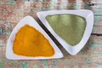 Turmelik & green tea powder